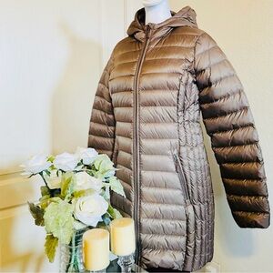 NEW AVENTURE Women's Tan Puffer Jacket